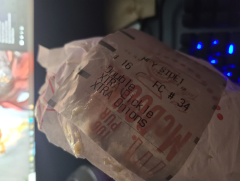 Consumer Review - Food Safety McDonald's, Southeast 272nd Street, Covington, WA, USA I ordered via DoorDash just before midnight o... photo #4
