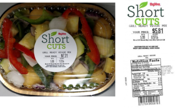 Food Recall Hy-Vee Short Cuts vegetable mix products - recalled due to potential to be contaminated with Listeri... photo #2