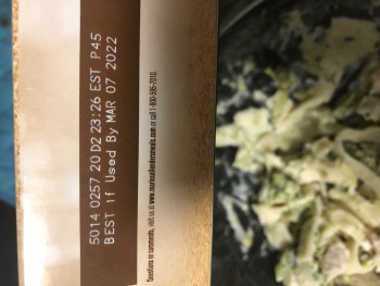 消费者评论 - 食品安全 Kroger, West 71st Street, Indianapolis, IN, USA Marie Calendar pasta meal. Maggots found after consu... 照片 #2