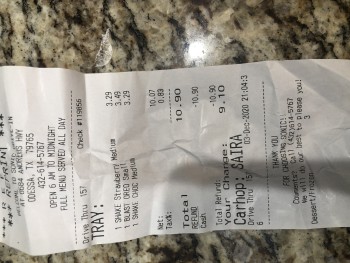 Consumer Review - Food Safety Sonic Drive-In, 8684 Andrews Hwy, Odessa, TX 79765, USA Oreo blast smelled and tasted like chemicals... photo #2