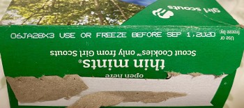 Consumer Review - Food Safety Girl Scout Cookies, Baltimore, MD, USA Thin Mints that were frozen before the September expiration d... photo #2
