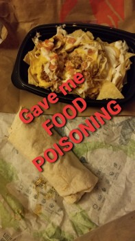 Consumer Review - Food Safety Taco Bell, 13609 Crayton Blvd, Hagerstown, MD 21742, USA Supreme burrito beef and a Nacho Bell Grand... photo #1