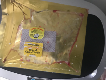 Consumer Review - Food Safety Wegmans, Hilltop Village Center Drive, Alexandria, VA, USA Cube steak purchased from there. I cooked... photo #2