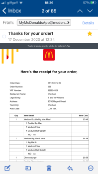 Consumer Review - Food Safety McDonald's Wrexham, Regent Street, Wrexham, UK We ate at 1pm. My son aged 11 and myself age 35. My s... photo #1