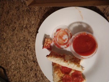 Consumer Review - Food Safety Pizza Hut, East Main Street, Cherryville, NC, USA Eight two bites of a slice of pepperoni pizza and... photo #2