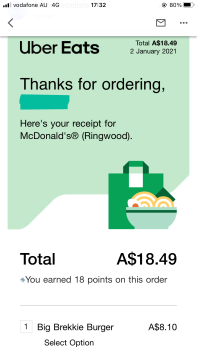 Consumer Review - Food Safety McDonald's Ringwood, Maroondah Highway, Ringwood VIC, Australia Saturday 2nd Jan 2021. I bought a br... photo #2