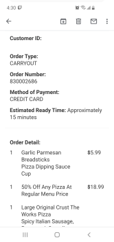 Consumer Review - Food Safety Papa John's Pizza, East 31st Street, Tulsa, OK, USA Last night ate pizza. Wife felt nauseous last ni... photo #3
