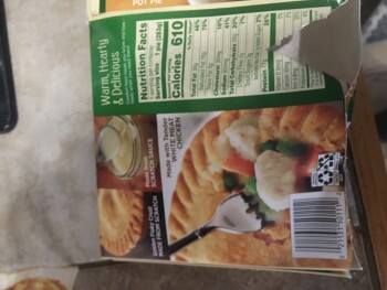 Avis du consommateur - Sécurité alimentaire Marie Calendars frozen chicken pot pie,  Sam's Club, New Hampshire, USA Cooked a frozen Marie calend... photo #2
