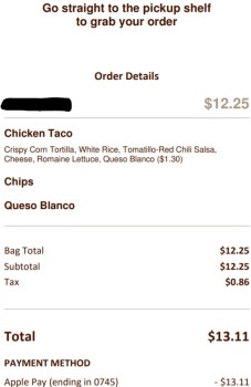 Consumer Review - Food Safety Chipotle Mexican Grill, Florida 436, Casselberry, FL, USA I had 3 chicken tacos (crunchy shell) with... photo #2
