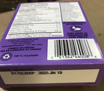 Food Recall Clover Leaf Sardines Boneless Fillets - recalled due to potential presence of dangerous bacteria The... photo #4