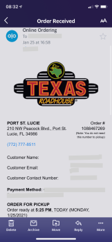 Consumer Review - Food Safety Texas Roadhouse, Northwest Peacock Boulevard, Port St. Lucie, FL, USA My children ate kicked tenders... photo #3