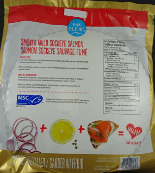 Food Recall One Ocean Sliced Smoked Wild Sockeye Salmon - recalled due to Listeria The CFIA announced the recall... photo #2