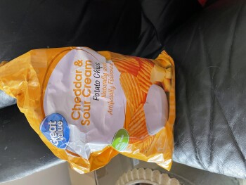 消费者评论 - 食品安全 Great value cheddar & sour cream potato chips, Walmart Supercenter, East Main Street, Plainfield, IN... 照片 #3