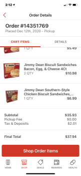 Consumer Review - Food Safety Hy-Vee, U.S. 40, Blue Springs, MO, USA Jimmy Dean bacon, egg, and cheese biscuit. Within 8 hours. Ha... photo #2