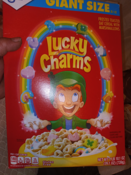 Consumer Review - Food Safety Lucky Charms, Food 4 Less, West Redlands Boulevard, Redlands, CA, USA Eating Lucky Charms cereal. Wi... photo #1