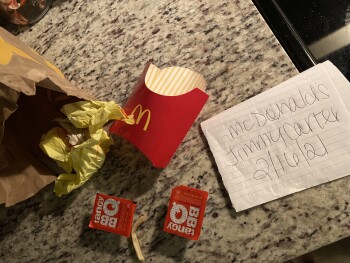 Consumer Review - Food Safety McDonald's, Jimmy Carter Boulevard, Norcross, GA, USA Went there last night and they said they only... photo #3