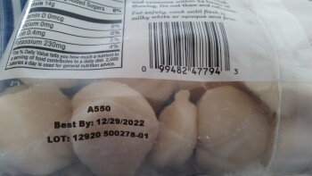 Consumer Review - Food Safety Whole Foods Market, Selby Avenue, Saint Paul, MN, USA Ate fully cooked,Previously frozen sea scallop... photo #2