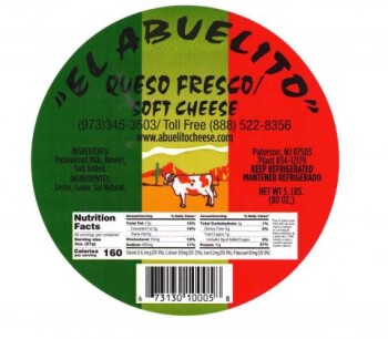 نذكر الطعام El Abuelito Cheese Queso Fresco - recalled due to Listeria monocytogenes Company name: El Abuelito C... صورة فوتوغرافية #6