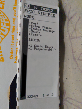 Consumer Review - Food Safety Papa John's Pizza, Tiny Town Road, Clarksville, TN, USA I had a stuffed crust pizza I ate it Wednesd... photo #2