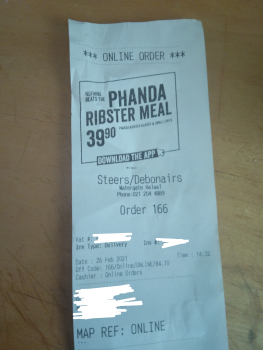 Consumer Review - Food Safety Debonairs Pizza, Mitchells Plain, Cape Town, South Africa Eating a pizza with a chunk of hair inside... photo #4
