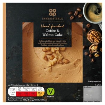 نذكر الطعام Co-op Cake products - recalled because they may contain pieces of glass The FSA announced the recall... صورة فوتوغرافية #2