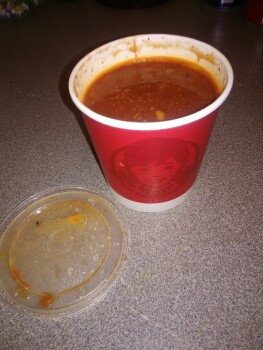 Verbraucherbewertung – Lebensmittelsicherheit Wendy's, 6324 Dixie Highway, Bridgeport charter Township, MI, USA chili Purchased two large chili at... Foto #2