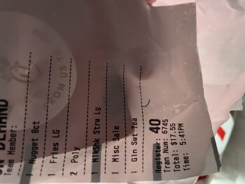 Consumer Review - Food Safety Chick-fil-A, Georgia Avenue, Olney, MD, USA Now today, chicken nuggets Me. I was one order. Symptoms... photo #2