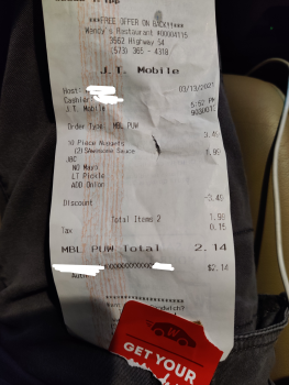 Consumer Review - Food Safety Wendy's, U.S. 54, Osage Beach, MO, USA Ordered a 10 piece nugget and bacon cheese burger, have extre... photo #2