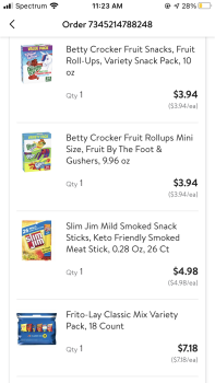 Consumer Review - Food Safety Walmart Supercenter, New York 3, Fulton, NY, USA Eating many mini slim Jim’s  My son is almost 3 yea... photo #1