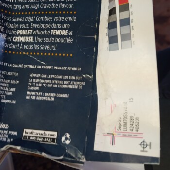 Consumer Review - Food Safety Crave frozen chicken enchiladas, Reid's valu-mart, Russell Street West, Lindsay, ON, Canada I purcha... photo #2