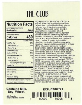 Food Recall Fresh to You MG Foods Turkey wrap sandwich wraps - recalled due to Listeria Company name: MG Foods o... photo #5