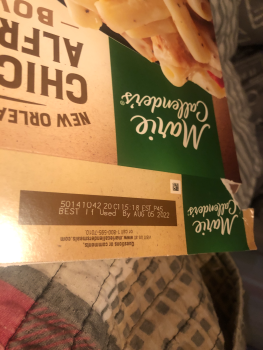Consumer Review - Food Safety Marie Callender's Chicken Alfredo Bowl, Harris Teeter Pharmacy, 301 Main St, Hilton Head Island, SC,... photo #2