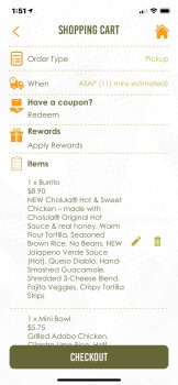 Consumer Review - Food Safety QDOBA Mexican Eats, Harvey Street, Muskegon, MI, USA I picked up an online order for dinner and it m... photo #1