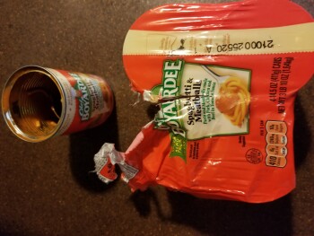 Consumer Review - Food Safety Walmart Supercenter, West Houghton Lake Drive, Houghton Lake, MI, USA I ate a can of spaghetti and m... photo #1