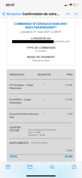 Consumer Review - Food Safety Domino's Pizza Montpellier - Port-Marianne, Avenue Théroigne de Méricourt, Montpellier, France Pizza... photo #1