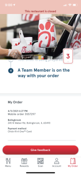 Consumer Review - Food Safety Chick-fil-A, North Weber Road, Bolingbrook, IL, USA We bought it later that night we had vomit and d... photo #4