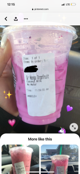 Consumer Review - Food Safety Starbucks inside Target, Orlando, FL, USA At the 4th, Mango drug fruit coconut milk and cheese danis... photo #2