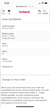 Consumer Review - Food Safety Iceland Foods, Grange Road, Birkenhead, UK 11/04/2021, Fresh chicken from here  On Saturday night 10... photo #4
