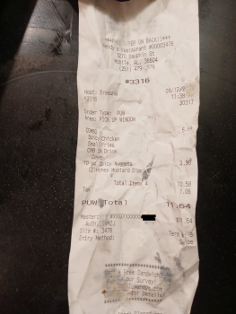 Consumer Review - Food Safety Wendy's, Dauphin Street, Mobile, AL, USA Raw spicy chicken sandwich I went to this place lastnite at... photo #4