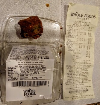Consumer Review - Food Safety Whole Foods Market, Villa La Jolla Drive, La Jolla, CA, USA Bought Falafel from there last night aft... photo #1