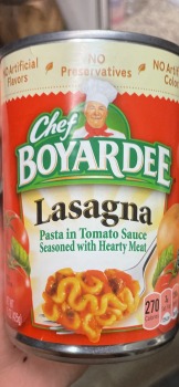 Consumer Review - Food Safety H-E-B, Champion Forest Drive, Spring, TX, USA Chef boyardee lasagna Are chef boyardee lasagna. Stoma... photo #4