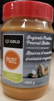Food Recall Co-op Gold Organic Protien Peanut Butter Crunchy-recalled due to undeclared almond The CFIA announce... photo #1