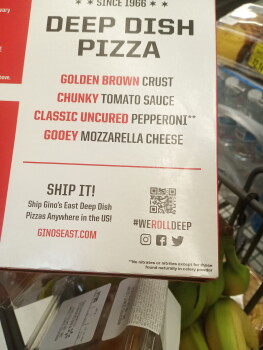 Avis du consommateur - Sécurité alimentaire Walmart Supercenter, U.S. 6, Portage, IN, USA Gino's east frozen pizza bought from there 2 people go... photo #1
