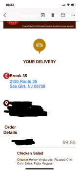 Consumer Review - Food Safety Chipotle Mexican Grill, New Jersey 35, Sea Girt, NJ, USA On Saturday, April 17th I ate a chicken sal... photo #2