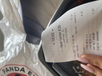 Consumer Review - Food Safety Panda Express, North Rohlwing Road, Addison, IL, USA i think the shrimp and chow mein. it was cooked... photo #1