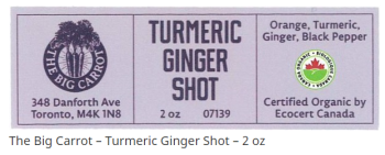Food Recall Certain The Big Carrot brand juice products – recalled due to pieces of glass The CFIA announced the... photo #3