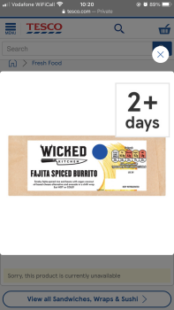 Consumer Review - Food Safety Tesco Extra, Riverside Avenue, Bournemouth, UK I purchased and ate the wicked spicy fajita burrito f... photo #2