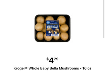 Consumer Review - Food Safety Kroger Baby Bella Mushrooms, King Soopers, South Colorado Boulevard, Denver, CO, USA I ate about hal... photo #1