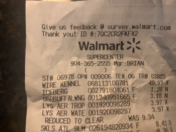 消费者评论 - 食品安全 Walmart, Collins Road, Jacksonville, FL, USA I purchased lettuce cucumber onion and tomato to make a... 照片 #3