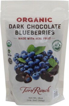 Food Recall Torn Ranch, LLC Organic Dark Chocolate Blueberries - recalled due to Undeclared almonds Company name... photo #1